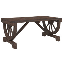 vidaXL Garden Coffee Table Outdoor Table Patio Dining Table Solid Wood Fir