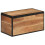VidaXL vidaXL Storage Box Blanket Box Storage Bench Toy Box Solid Wood Acacia & Iron 5