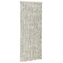 vidaXL Fly Curtain Fly Screen Light Grey and Dark Grey 100x230 cm Chenille