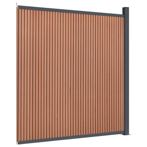 VidaXL vidaXL Zaunelement Braun 173x186 cm WPC 1