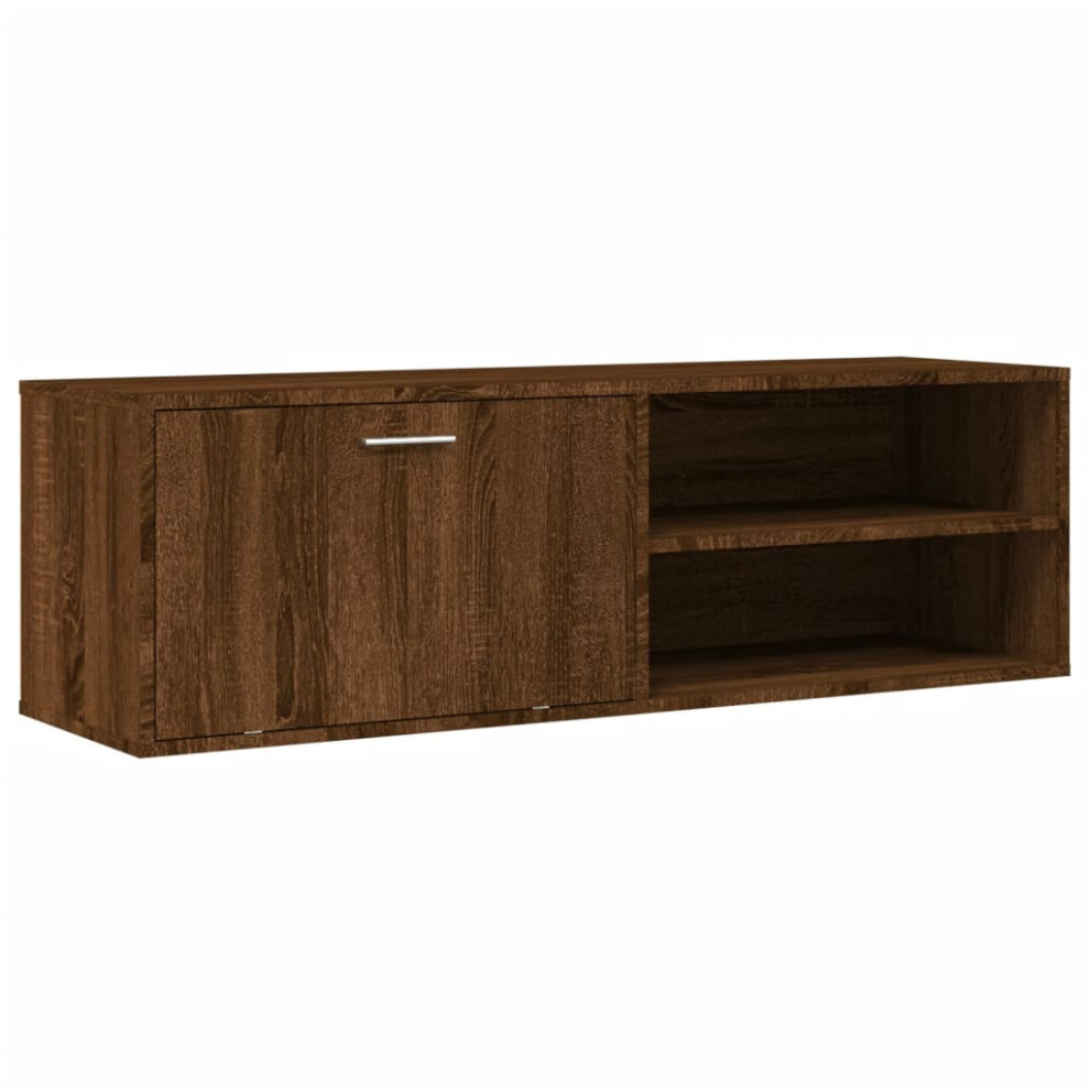 vidaXL TV Cabinet TV Stand Media Cabinet TV Unit Brown Oak Engineered Wood