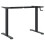 VidaXL vidaXL Standing Desk Frame Height Adjustable Table Workstation Black Steel 7