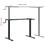 VidaXL vidaXL Standing Desk Frame Height Adjustable Table Workstation Black Steel 8