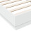 VidaXL vidaXL Bed Frame with LED Lights Home Bed Base White 75x190 cm Small Single 9
