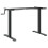 VidaXL vidaXL Standing Desk Frame Height Adjustable Table Workstation Black Steel 2