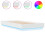 VidaXL vidaXL Bed Frame with LED Lights Home Bed Base White 75x190 cm Small Single 1