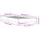 VidaXL vidaXL Bed Frame Bedroom Bed Base Bedstead White 90x200 cm Engineered Wood 9