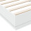 VidaXL vidaXL Bed Frame Bedroom Bed Base Bedstead White 90x200 cm Engineered Wood 7