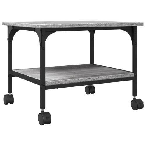 VidaXL vidaXL Printer Stand 2-Tier Office Printer Table Grey Sonoma Engineered Wood 1