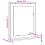 VidaXL vidaXL Bathroom Mirror with Shelf Bath Wall Mirror Smoked Oak Engineered Wood 4
