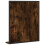 VidaXL vidaXL Bathroom Mirror with Shelf Bath Wall Mirror Smoked Oak Engineered Wood 6