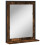 VidaXL vidaXL Bathroom Mirror with Shelf Bath Wall Mirror Smoked Oak Engineered Wood 2