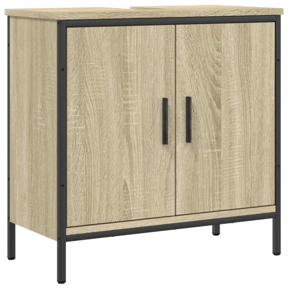 vidaXL Bathroom Sink Cabinet Storage Vanity Unit Sonoma Oak Engineered Wood