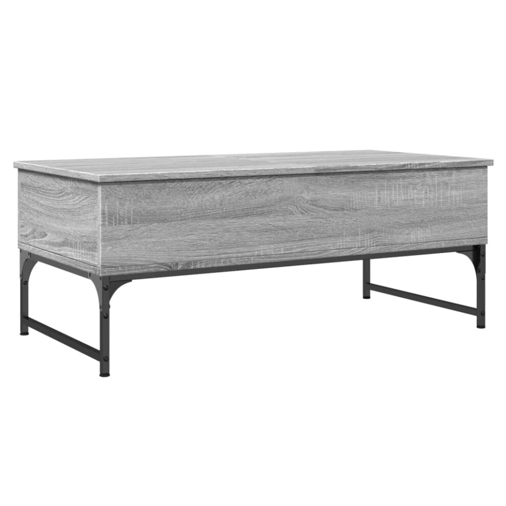 vidaXL Coffee Table End Table Sofa Table Grey Sonoma Engineered Wood and Metal-image-OPC-PDRMH98-NEW