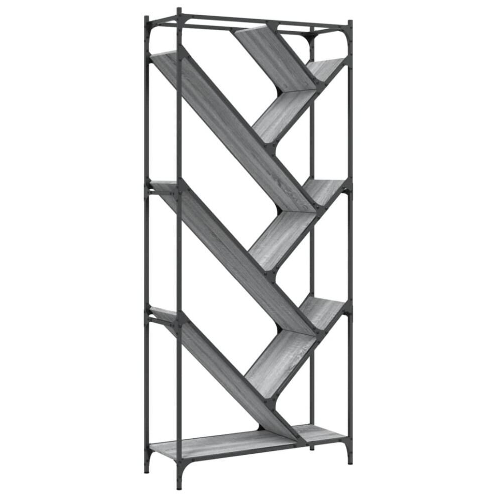 vidaXL - Bookcase - Tree-Shaped Design - 79 x 30 x 180 cm - Grey - Image 2