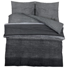 vidaXL Duvet Cover Set Duvet Bedding Set Slipcover Dark Grey 200x200 cm Cotton