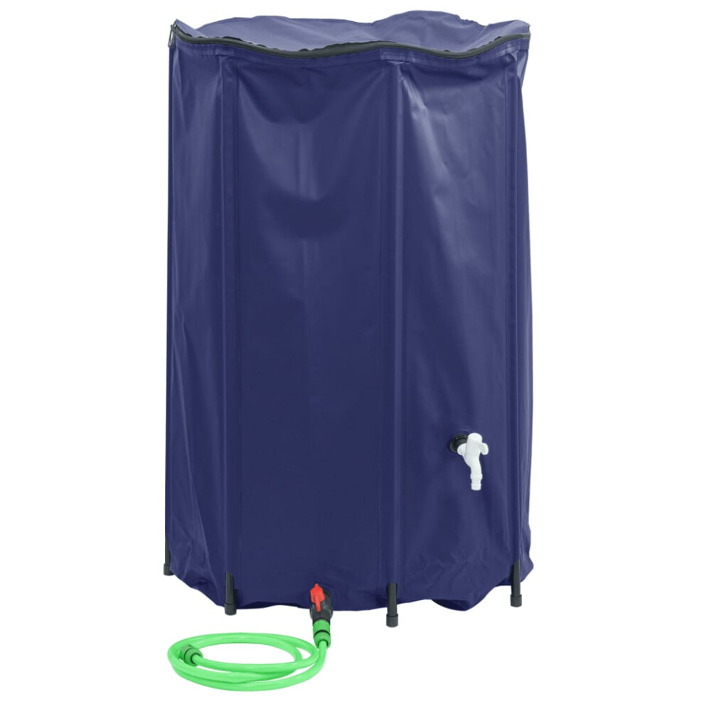 vidaXL Water Tank with Tap Foldable Water Container Water Storage 1000 L PVC