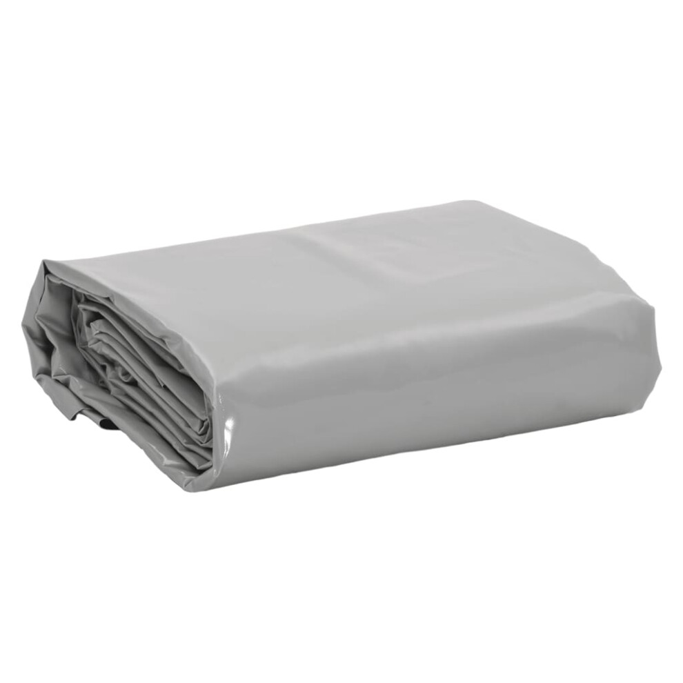 Vidaxl Tarpaulin Cover Ground Sheet Waterproof Camping Tarp Grey 650 G/Mâ² 8721012401730