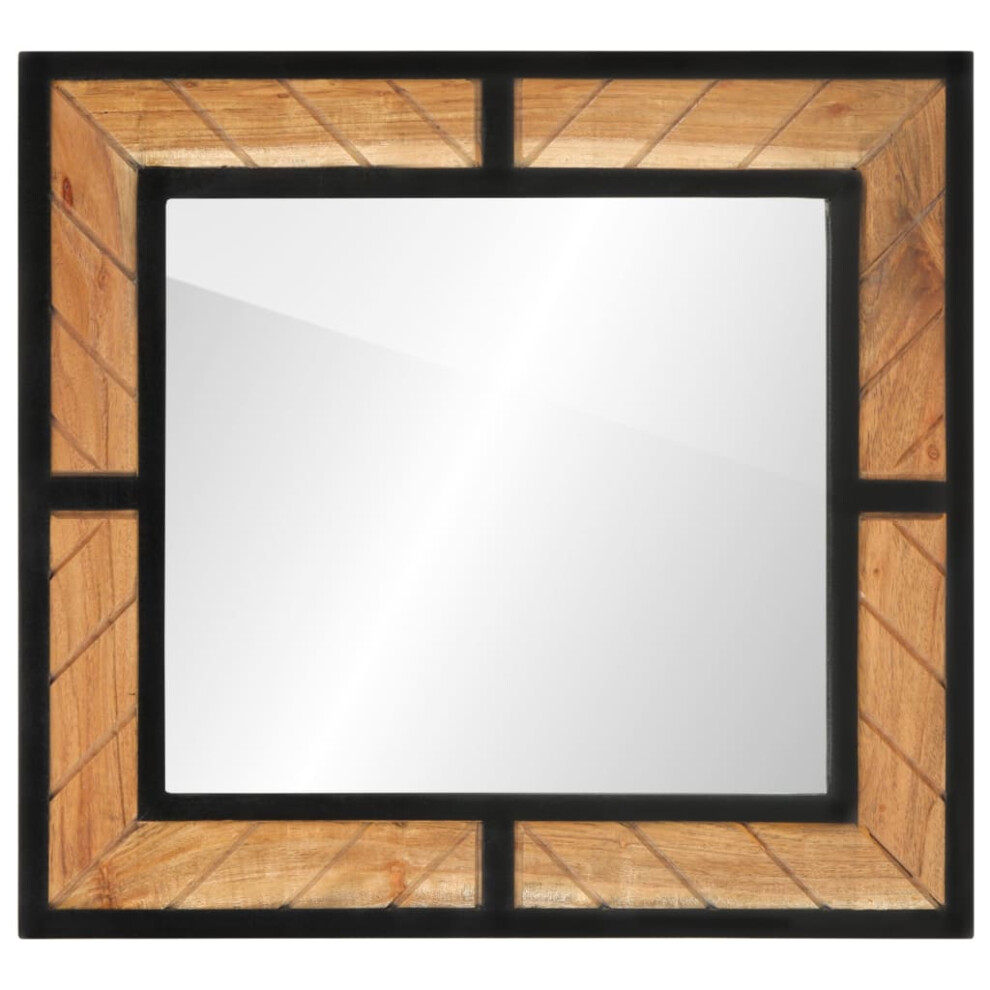 vidaXL Bathroom Mirror Wall-mounted Mirror Vanity Mirror Solid Wood Acacia