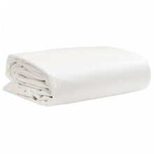 vidaXL Tarpaulin Cover Ground Sheet Waterproof Camping Tarp White 650 g/m²