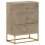 VidaXL vidaXL Kommode 55x30x76 cm Massivholz Mango und Eisen 1