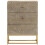 VidaXL vidaXL Kommode 55x30x76 cm Massivholz Mango und Eisen 3
