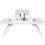 VidaXL vidaXL Picnic Table Outdoor Dining Table Garden Table White Solid Wood Pine 5