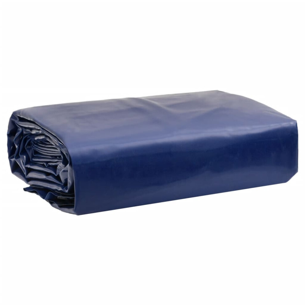 vidaXL Tarpaulin Ground Sheet Waterproof Camping Tarp Cover Blue 650 g/m²