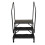 Freestanding Caravan Triple Step with 2 Handrails (Non Slip Mats) 4