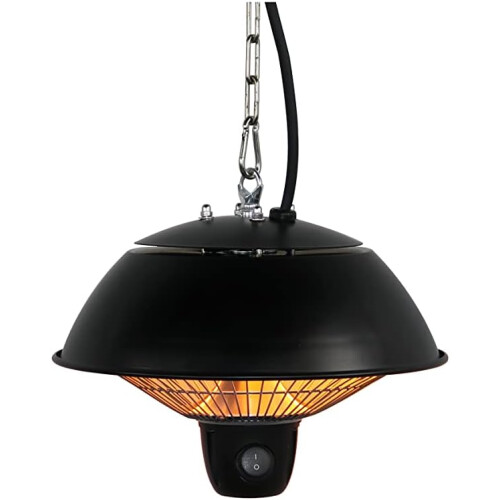 Electric Compact Heater Ceiling Hanging Carbon Fibre Halogen Light 1
