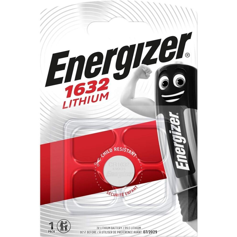 Energizer Cr1632 3V Lthium Coin Cell Battery Dl1632 Car Keys Van Key Fob