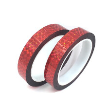 Self-adhesive Roll Reflective Tape, Waterproof Reflective Tape For Car Motorcycle Bike Helmet Night Safety Road Marking, 10mm*50m Red
