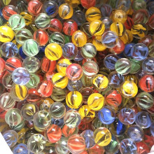 200 Pcs Coloured Glass Marbles Assorted Vintage Classic Traditional Toys Games 16mm