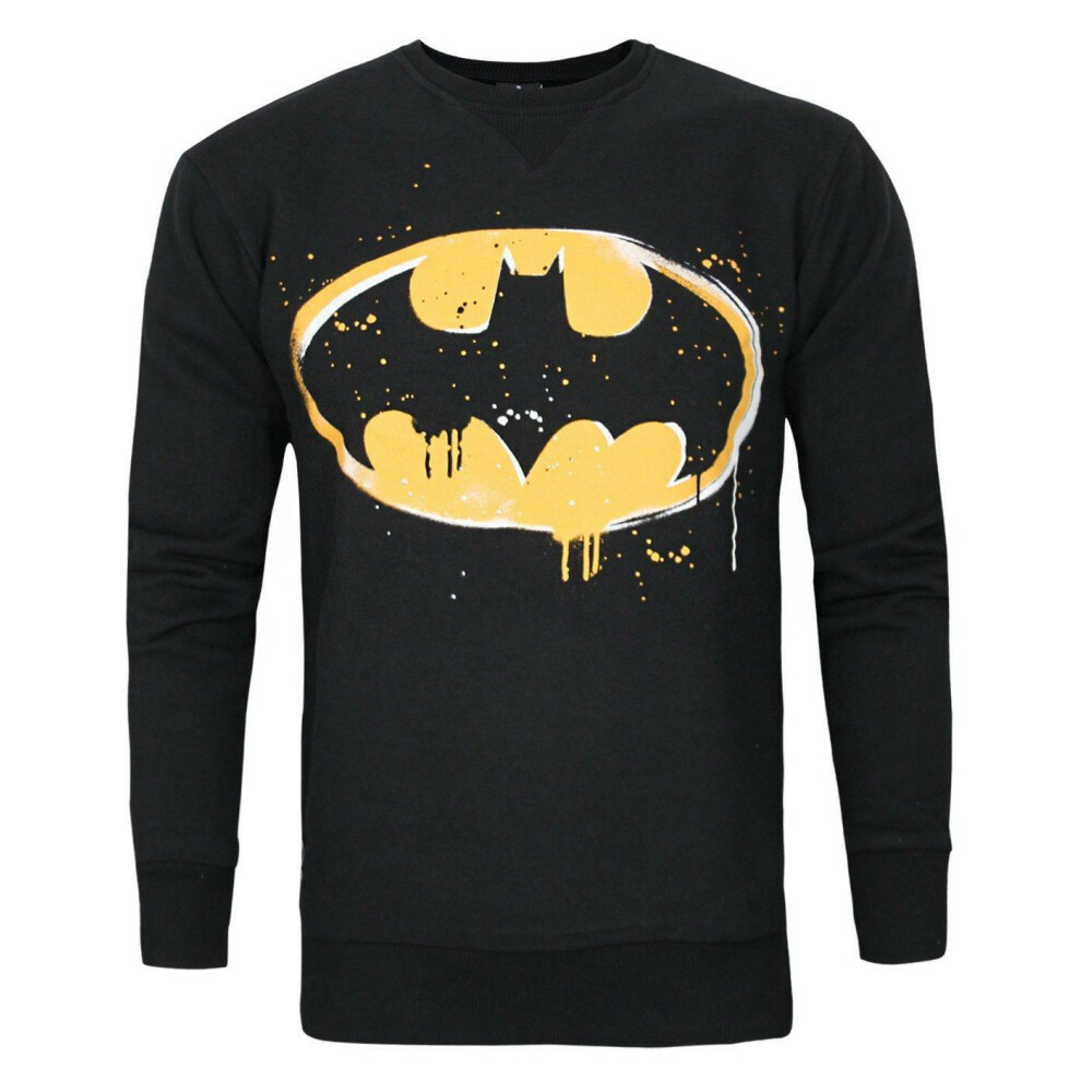 (X-Large) DC Comics Sweatshirt (Mens Black)