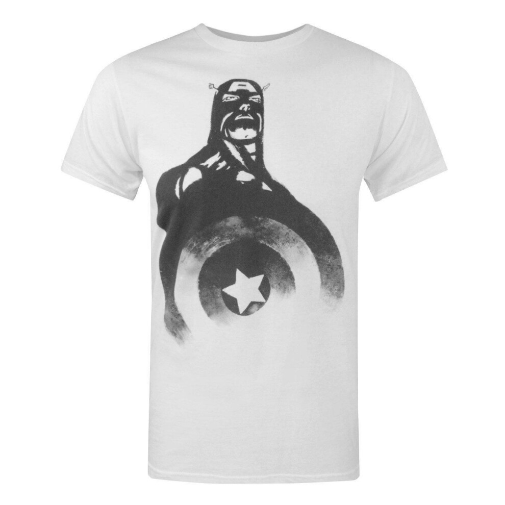 Marvel Short Sleeved T-Shirt ( ) Men's White
