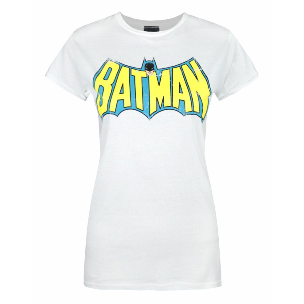 DC Comics Short Sleeved T-Shirt (Womens White)