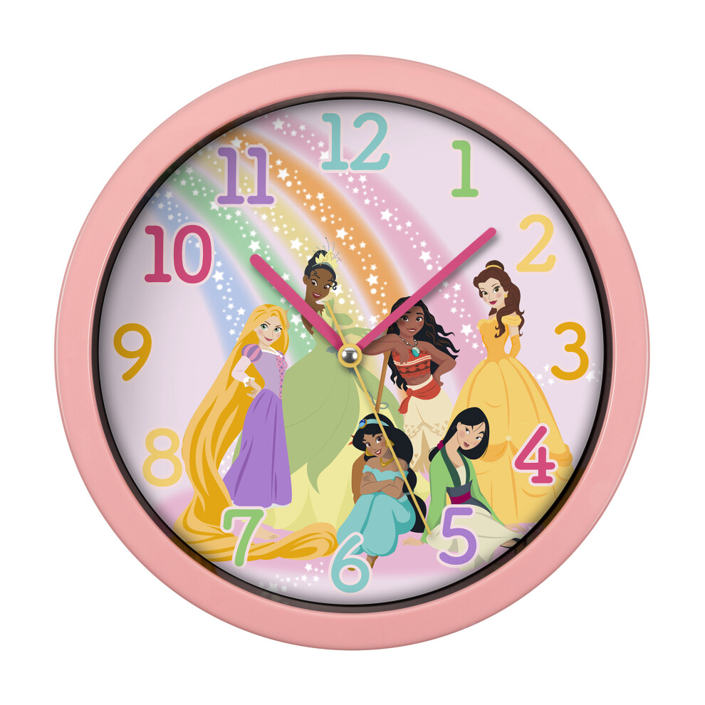 Disney Princess Pink Wall Clock PN3089