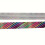 1Metre No.5 Novelty Zip Rainbow Stripes Concealed Zipper with 2 Puller 2