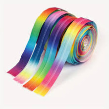 1 Metre No.5 Novelty Zip Rainbow Fiesta Zipper with 2 Puller