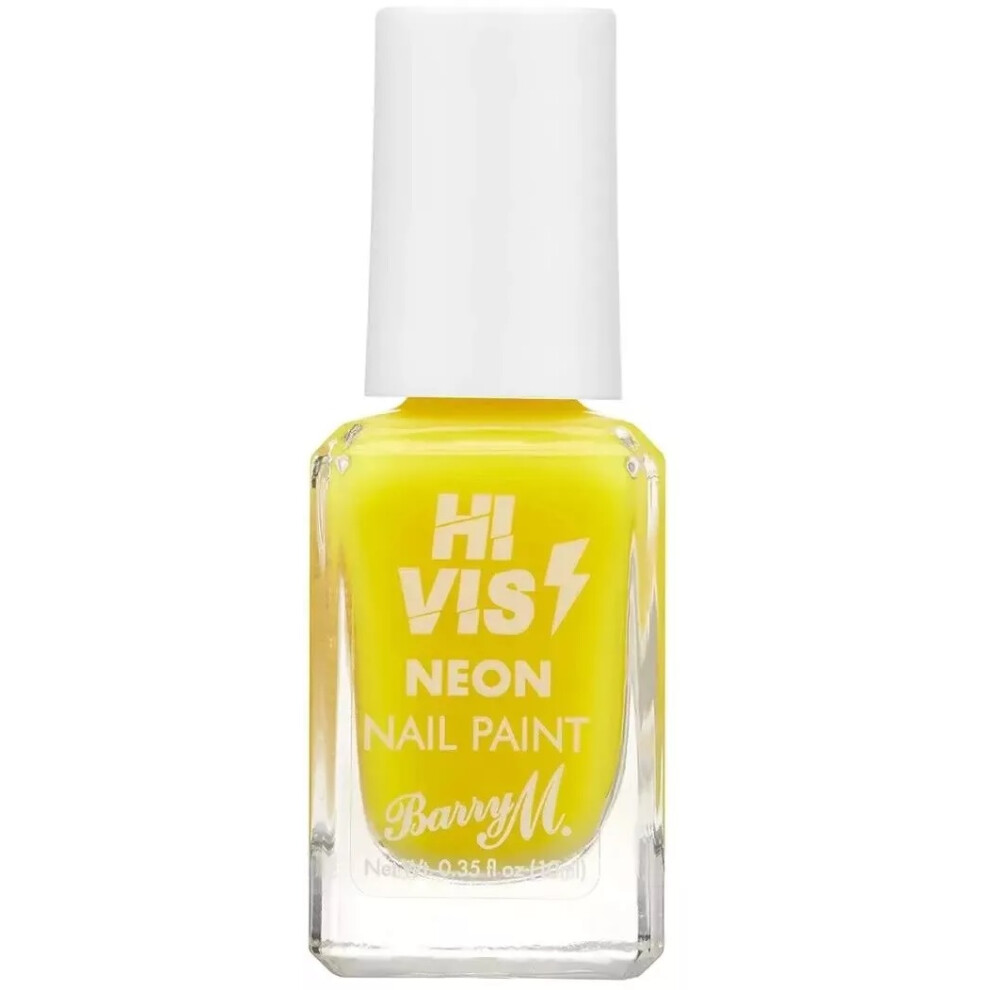 Barry M Cosmetic Hi Vis Neon Matte 10Ml Nail Polish Yellow Flash