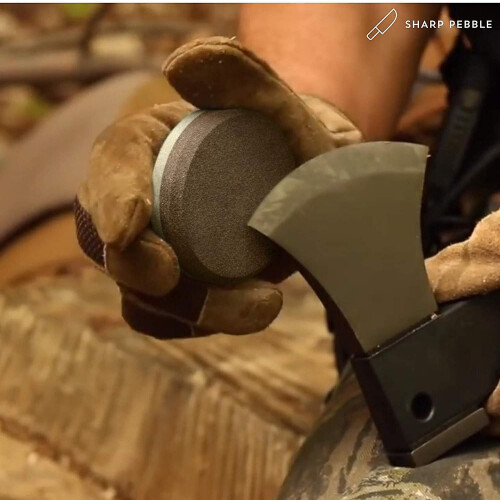 Puck/disk - Axe/hatchet Large Sharpening Stone- Whetstone Blade 1