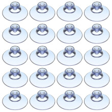 20 Pieces Suction Cups 30 Mm Plastic Sucker Pads Without Hooks For Outdoor, Kitchen, Bathroom, Window, Mirror
