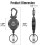 2 Pack Retractable Keychain, Heavy Duty Carabiner Holder 3