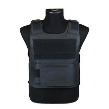 (Black) Lightweight Tactical Protective Vest Tactical Vest Outdoor Combat Training Games Vest For Men Adjustable