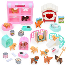 Pretend Play Toy Creative Play Pretend Toys Dog Pet Grooming Bathing Playing Feeding Toy