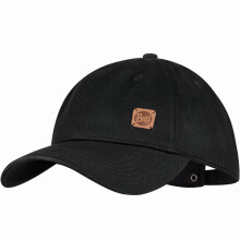 (One Size, Black) Buff Adults Solid UPF 50 6 Panel Lightweight Running Baseball Cap Hat