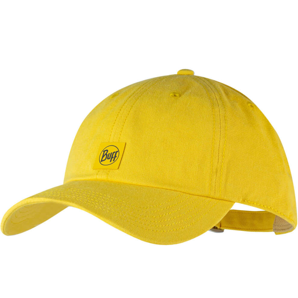 (One Size, Yellow) Buff Adults Solid UPF 50 6 Panel Lightweight Running Baseball Cap Hat