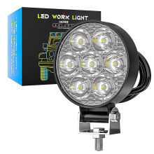 1pcs 2.5 Inch Car Headlight Motorcycle Work Light Vehicle Auxiliary Light Headlamp Round Led Work Light