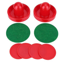 Air Hockey Pushers, Plastic Lightweight Air Hockey Goalies Ice Pushers Pucks Tables Game Handles Ball Mallet Goalies Set
