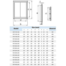 (200x400mm) Durable Inspection Panel Access Door White Wall Hatch Plastic Various Sizes